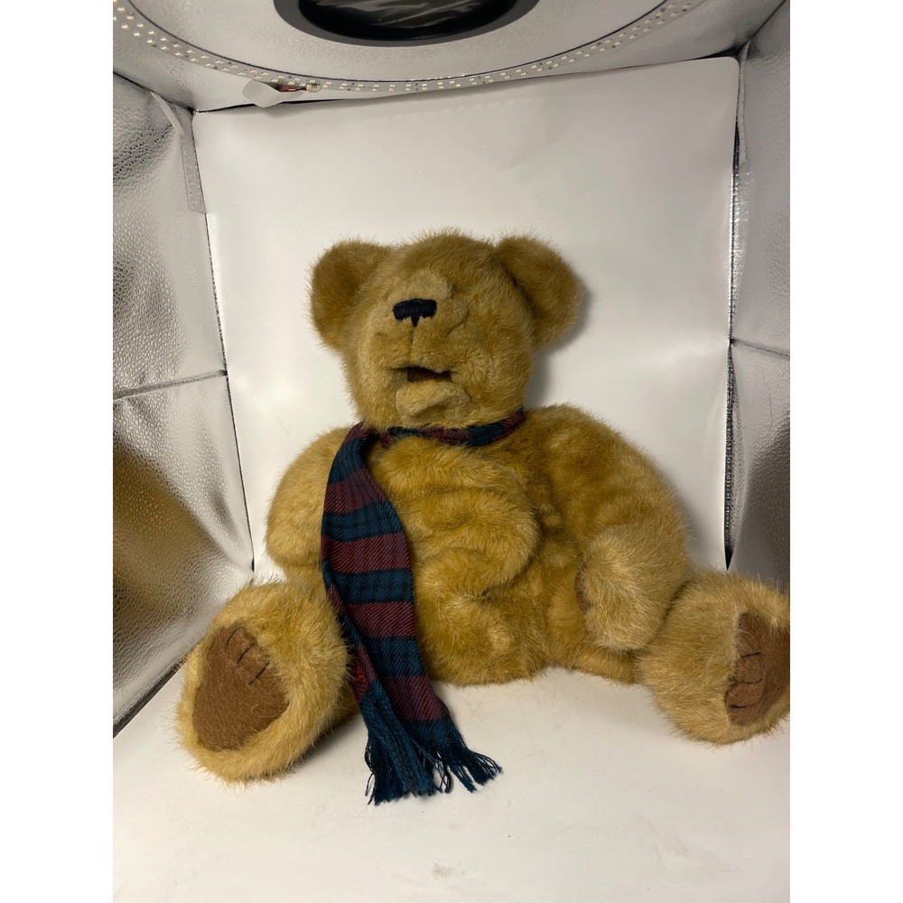 Boyds Bears & Friends Charlie P Chatsworth Bear Puppet Plush 18" with Scarf NWT